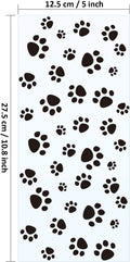 Blulu 200 Pcs Dog Treat Bags Pet Paw Cellophane Bags Dog Party Favor Heat Sealable Treat Paw Gift Cat Candy Bag with 200 Pcs Silver Twist Ties for Pet Party Favors(Black)