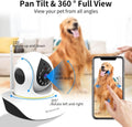 VSTARCAM Pet Camera with Laser, 3MP 2.4GHz WiFi Interactive Dog & Cat Laser Toy with Night Vision, Motion Detection Aler