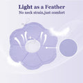 Tensho Flower Soft Cone for Cats, Purple Adjustable Elizabethan Collar
