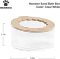 Hamster Sand Bath Box, Small Animal Bathroom & Digging Room, Easy to Clean, for Dwarf & Syrian Hamster, Gerbil