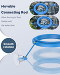Pawfly Fish Feeding Ring for Aquarium, Feeding Ring with Suction Cup, Small Round Fish Feeder Ring Circle Floating Food 