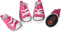 URBEST 4 Pcs Pet Dog Puppy Canvas Sport Shoes, Sneaker Boots, Outdoor Nonslip Causal Shoes