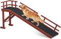 whiffee 60" Dog Ramp for Bed & Couch with Top Rest Platform & Wheels
