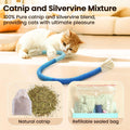 Retro Shaw 3Pcs Cat Chew Ropes with Refillable Natural Catnip, 23.6 Inches Safe Teeth Cleaning Toy for Indoor Kittens Cats, Quiet Interactive Kicker Nip String Toys