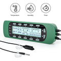 REPTI ZOO Reptile Digital Thermometer Hygrometer Controller for Tank Terrarium - Waterproof Reptile Timer with Thermosta