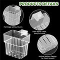8 Pack Aquarium Plant Holder, Clear Hanging Planter Cups with Drainage Hole