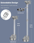 Pawfly Clear Acrylic Shrimp Feeding Tube and Dish Set, Aquarium Fish Feeder Tube with Floating Feed Ring & Cleaning Brus
