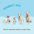 Snuggle Puppy Heartbeat Puppy Toy for Small Breeds, Compact Plush Dog Toy with Real-Feel Pulse, Designed for Crate Time, First Nights, and Rest - Cream
