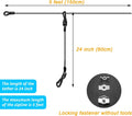 Dog Seat Belt,5FT Chew-Proof Stainless Steel Wire Tether for Car Safety