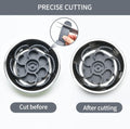 Slow Feeder Dog Bowls Insert,Third Generation upgradedSuper Firm Eating Bowl（Cuttable） for Large Breed and Medium Small Size Compatible with Regular Elevated Metal Glass Dog Bowl (Gray)