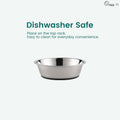 PEGGY11 Lightweight Stainless Steel Cat Bowls, 1.8 US Cup Each