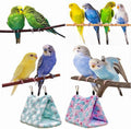 Magnoloran 2 Pack Warm Bird Nest Plush Snuggle Bird Hammock Hanging Bird Cave Parrot Sleeping Bed Shed Hut Hanging Tent for Budgies Finch Parakeet Cockatiel Cockatoo Lovebird-Loving Heart (Pink&Green)