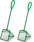 JJUNW Aquarium Fish Net for Fish Tank, 2 Pack Small Fish Tank Net