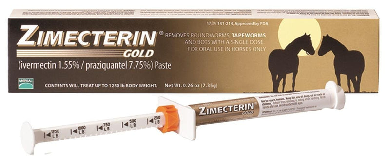 MERIAL INC -EQUINE WORMER 6001120 ZIMECTERIN GOLD EQUINE DEWORMER