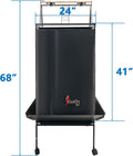 Easily Good Night Bird Cage Cover for Large Bird Cage with Play Top with Storage Pocket,68"