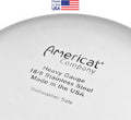 Stainless Steel Cat Bowls for Food & Water by Americat – Made in USA – Dishwasher Safe, Human Grade, Whisker Friendly Dishes (2 Bowls)