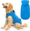 EXPAWLORER Fleece Dog Hoodie with Pouch, Blue XXL