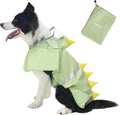 Dog Raincoat, Waterproof Reflective Adjustable Hooded Dog Rain Coat with Leash Hole, Lightweight Breathable Pet Poncho f