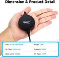 hygger 1.5 Watt Mini Aquarium Air Pump, Quiet Aerator with Air Stone Tubing Suction Cup Clip, Small Fish Tank Bubbler Ox
