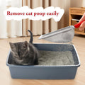 Apidgrowth Cat Litter Scoop - Long Handle Scooper, Rustproof Stainless Steel Mesh, Non-Slip Grip, Deep Shovel Sifter for All Litter Types, Easy Clean Kitty Waste Litter for Litter Box(Red)