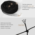Morimoe Cat Balcony Net, Steel Wire Reinforced, Anti-Fall Fence, Safety Net, Extra Strong (10 X 20 Ft)