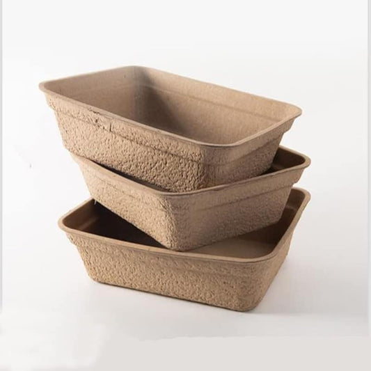 Disposable Cat Litter Box（3 Pack）, Disposable Litter Box and Paper Cat Litter Tray for Cats,Hamster, Guinea Pig, Mice, Small Animals ，Multilayer，Sturdy, Leak Resistant and Sustainable (Large)
