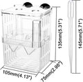 Senzeal Aquarium Fish Breeder Box Plastic Fish Isolation Breeding Box Hatching Incubator Box for Baby Fishes Shrimp Clow