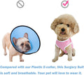 Dog’s Recovery Suit Post Surgery Shirt for Puppy, Wound Protective Clothes for Little Animals(Pink White Stripe-xs)