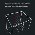 Acrylic Fish Tank Divider 11.81x9.84 inch Clear Aquarium Divider