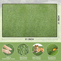 Artificial Grass for Dogs Potty, Reusable Pet Training Mat for Home and Travel, Washable Hemmed Edge Grass Pee Pad with 