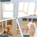 Transparent Indoor Dog Playpen with Safety Lock, Indoor Dog Fence for Small & Medium Pets | Secure, Stylish, Easy Clean 