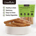 Chicken Dog Chew Sticks, Puffed Human Grade Dog Treat Sticks, Rawhide Alternative, Easy to Digest 10pcs/Pack