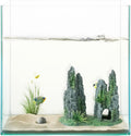 FEDOUR Aquarium Mountain View Stone Ornament Tree Rock Cave Landscape, Large Aquarium Ornament Rock Artificial Fish Tank