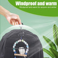DONGKER Bird Cage Cover,Polyester Rain-Proof Parrot Blackout Birdcage Shade for 11.8"-15.7" Dia,25.6"-27.6" Height Round Birds Cages Windproofing & Warmth & Light-Proof