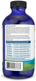 Nordic Naturals Omega-3 Pet Bundle - 2 oz Omega-3 Fish Oil for Small Dogs & Cats, 8 oz Pet Cod Liver Oil Promotes Heart,