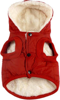 Vecomfy Warm Dog Coats with Hoodie,Winter Dog Jackets for Smaller Dogs