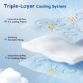 ZOMISIA Cooling Blanket for Large Dogs - Washable Dog Cooling Mat for Hot Weather, Travel Soft Pet Summer Essentials, Gr