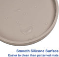 Arespark Pet Silicone Food Mat, Set of 2 Nonslip Waterproof Feeding Bowl Mat with Raised Edges for Food and Water Preven
