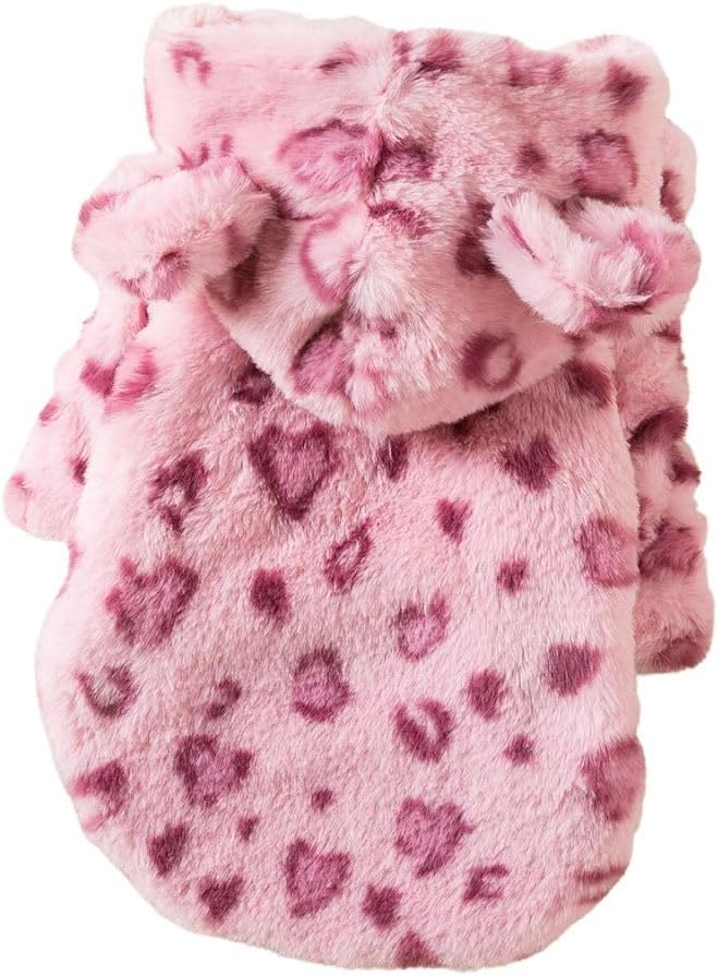 Winter Dog Dress Dog Winter Coat for Small Dogs Girl Dog Hoodie Dresses for Chihuahua Yorkie Teacup Pet Coat Dog Christm