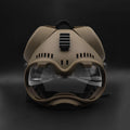 Zhongren Dog Helmet with Goggles - 2in1 Doggy Sunglasses and Pet Motorcycle Tactical Helmet Set for Medium Large Breed w
