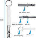 Dog Whistle,Adjustable Ultrasonic Silent Dog Whistle,Dog Whistle to Stop Barking Neighbors Dog,with Lanyard Professional