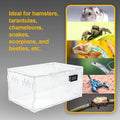 BETAZOOER Large Acrylic Reptile Terrarium Breeding Tank 15.3"x9.7"x7.6"
