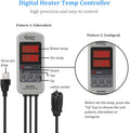 hygger 200W Titanium Aquarium Heater for Salt Water and Fresh Water, Digital Submersible Heater with External IC Thermos