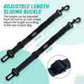 COOYOO Dog Seat Belt,3 Piece Set Retractable Dog Car Harness Adjustable Dog Seat Belt for Vehicle Nylon Pet Safety Seat 