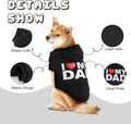 Dog Basic Hoodie Soft Dog Clothes Cold Weather Sweaters for Medium Large Dogs Cozy Fabric Warm Sweatshirt with Leash Hol
