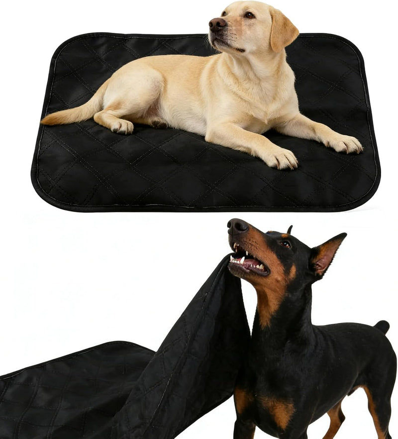 Chew Proof Dog Crate Pad, Indestructible Dog Bed with Military-Grade Tear Resistant Fabric, Waterproof Reversible Kennel