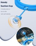 Pawfly Fish Feeding Ring for Aquarium, Feeding Ring with Suction Cup, Small Round Fish Feeder Ring Circle Floating Food 
