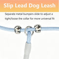 Double Slip Leash for Two Dogs Walking & Training Trangle Free