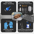 SHEFFIELD SS SHOP Puppy Whelping Supplies 64 Piece Puppy Whelping Kit for Puppies Birth Pregnant Dog Birthing Supplies Newborn Collars for Litter Bottles for Nursing