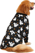 HDE Dog Pajamas One Piece Light Comfy Pjs Pet Costume M-3XL Ghost Star 3XL